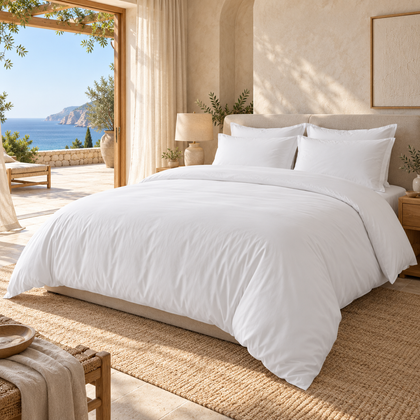 Housse de couette 220×240 cm - Percale de coton