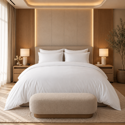 Housse de couette 140×200 cm - Percale de coton