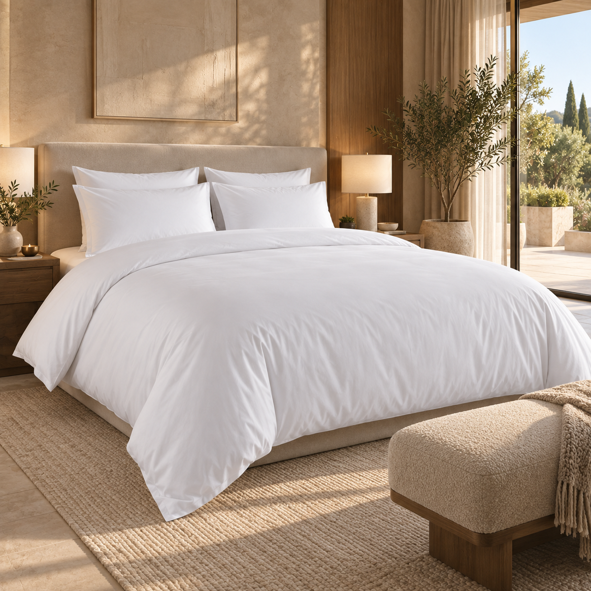 Housse de couette 220×240 cm - Percale de coton