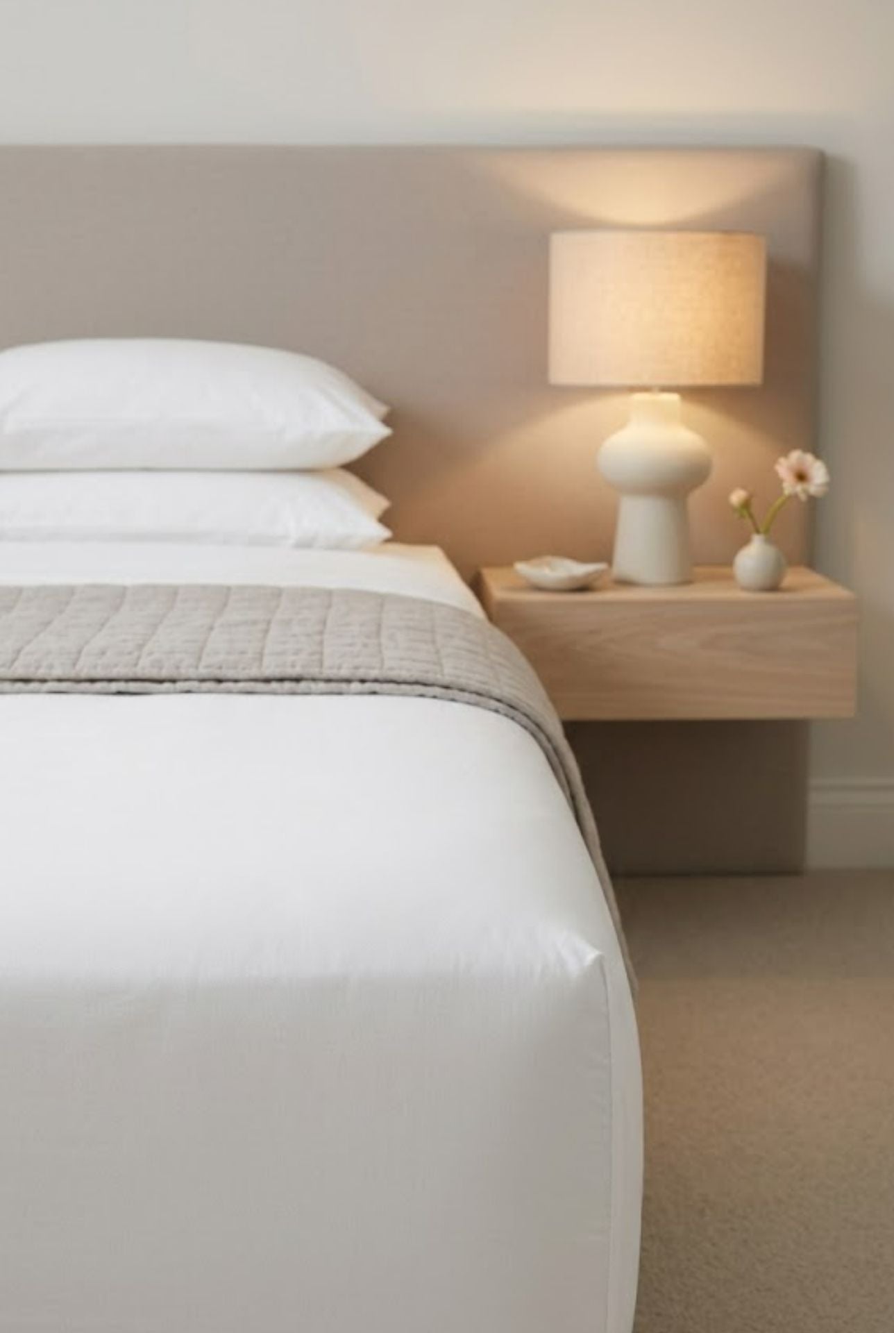 Drap Housse 140x200 Polycoton Hôtelier