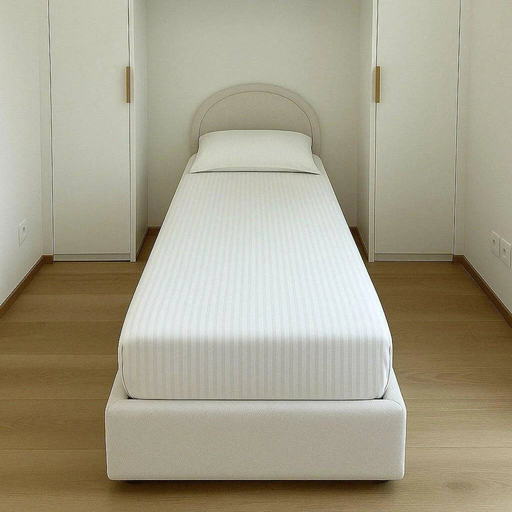 Housse de Couette 1 Place 140x200 Qualité Hôtel - Polycoton