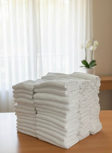 Drap de bain XL hôtelier 100x150 cm, absorbant et durable, qualité professionnelle revalorisée