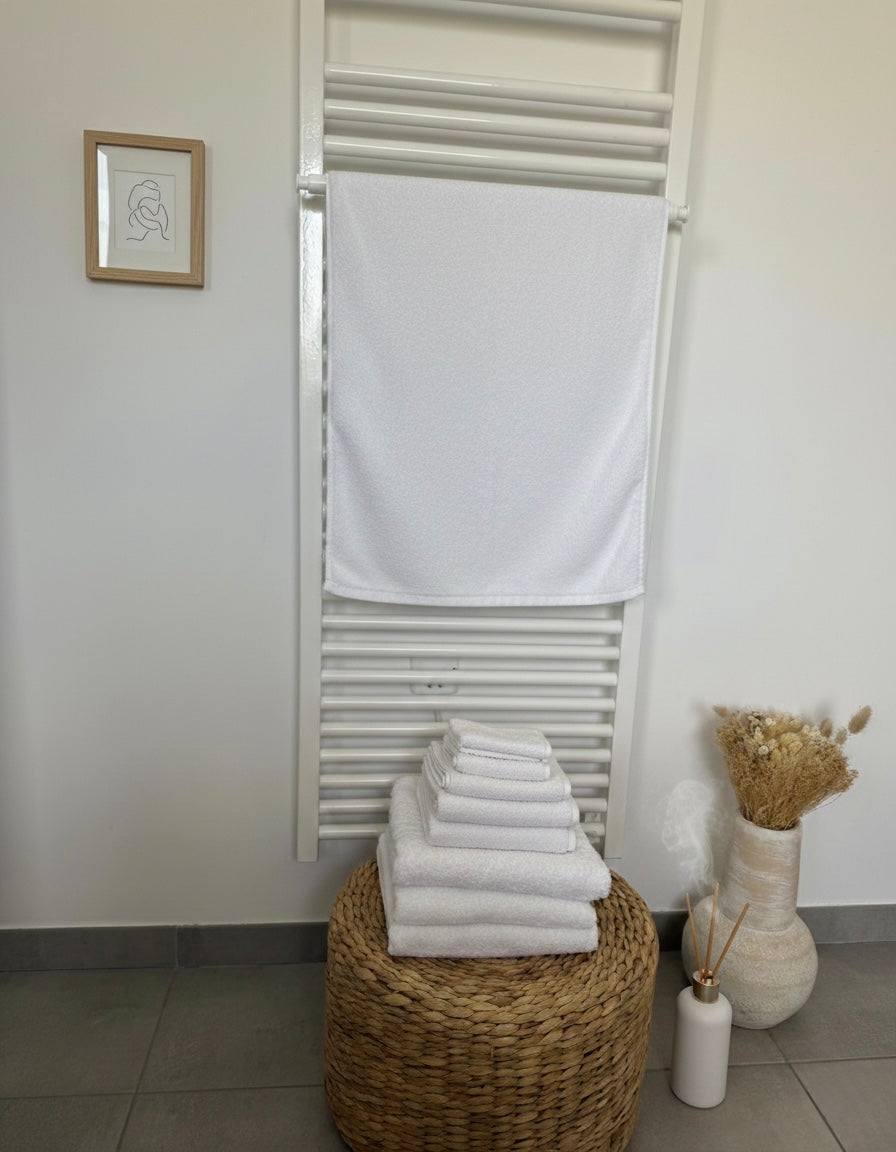 Serviette de Bain recyclée 70x140 cm – Linge d’Hôtel de Qualité