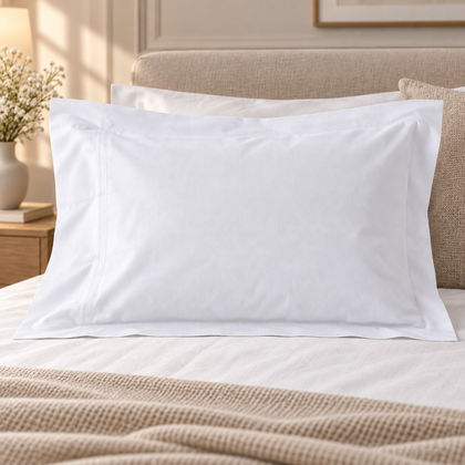 Taie d’oreiller blanche 50x75 cm en coton