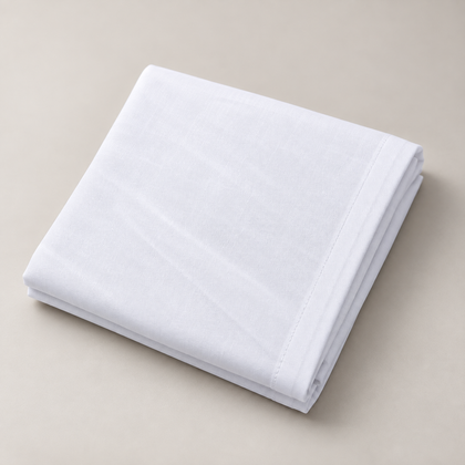 Taie d’oreiller 65x65 cm blanche premium