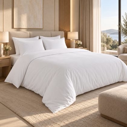 Housse de couette 240×260 cm - Percale de coton