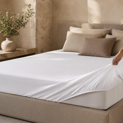 Drap Housse -  Percale de coton - 140x200cm
