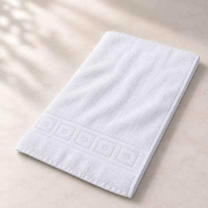 Serviette 45x90 cm blanche vue premium