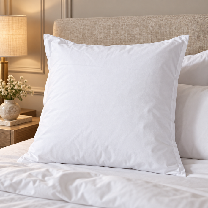 Taie d’oreiller 65x65 cm en percale style hôtelier