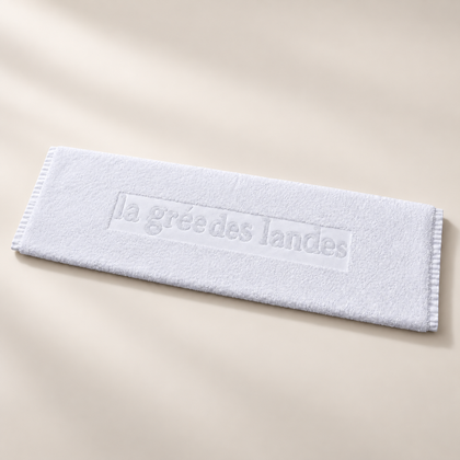Tapis La Grée des Landes blanc en éponge